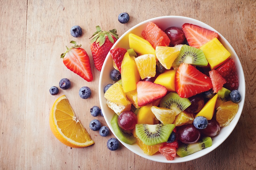 a bowl of fruit salad