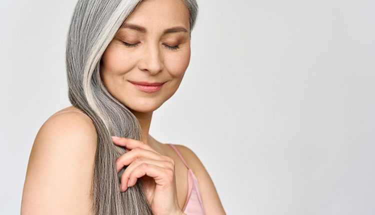 beautiful grey hair