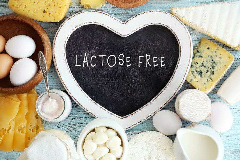 Lactose-free products for lactose intolerant seniors