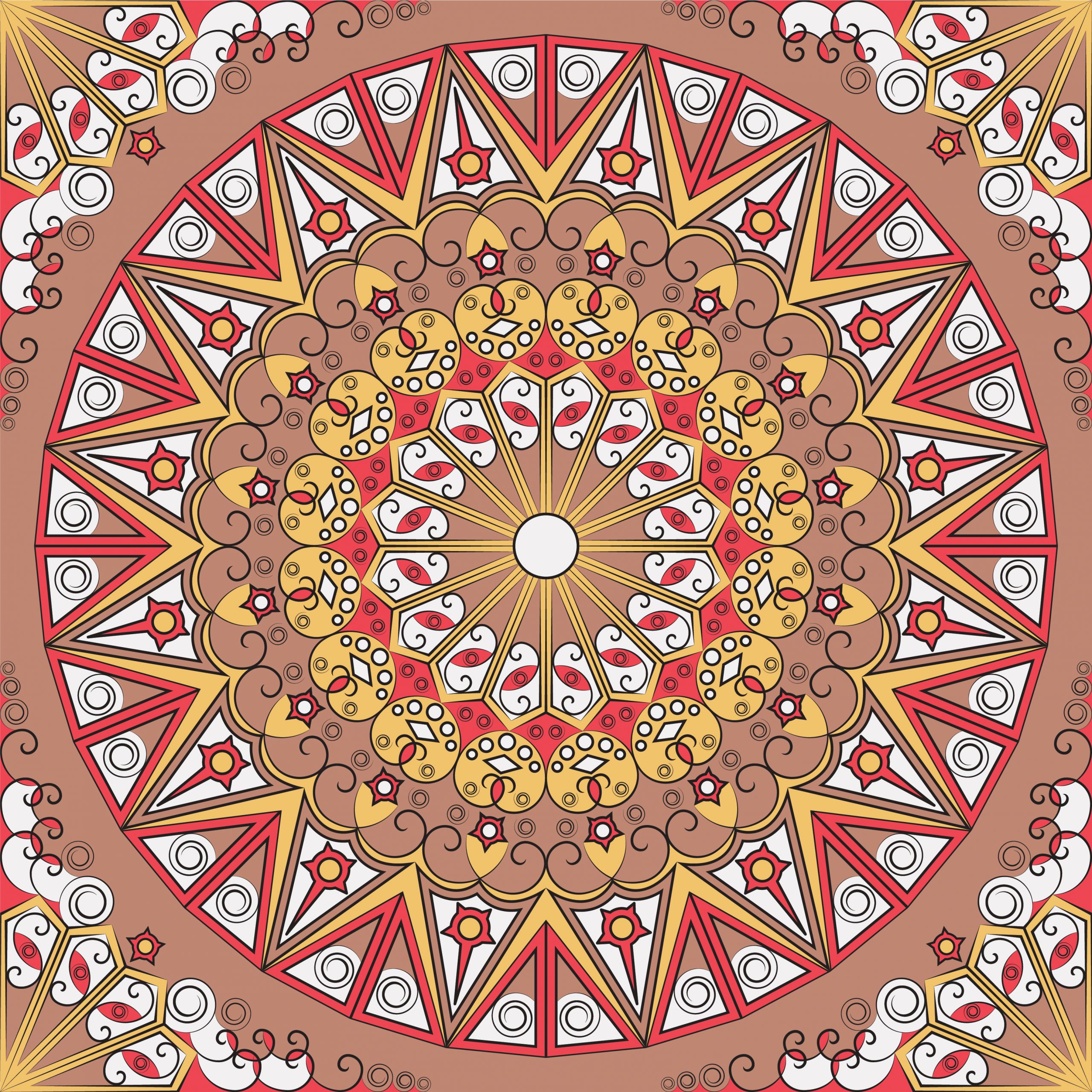 colouring for dementia, Colouring app for dementia patients, Colourful mandala pattern
