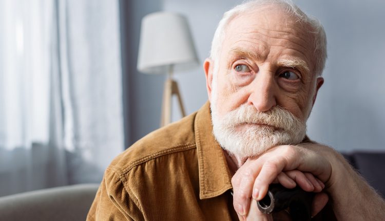 Alzheimer's and Parkinson's, Stages of Parkinson's Dementia, Lonely man looking away