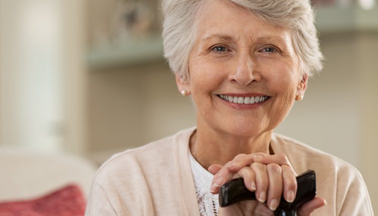 Portrait of beautiful senior woman