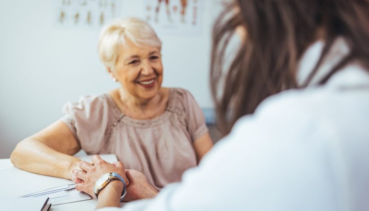 Alzheimer's test Doctor,Giving,Hope.,Close,Up,Shot,Of,Young,Female,Physician